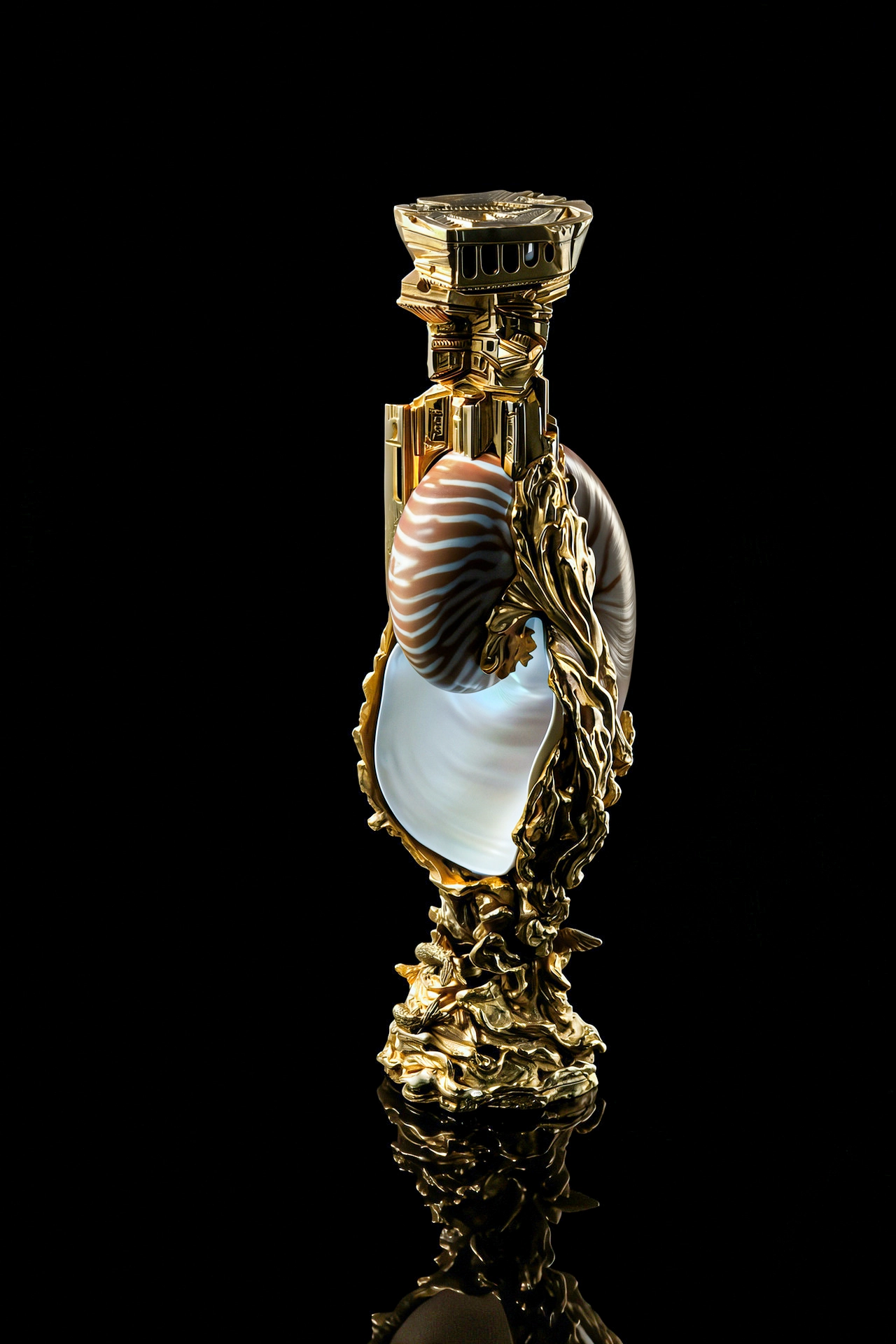 Shell Sculpture — Black Stage
