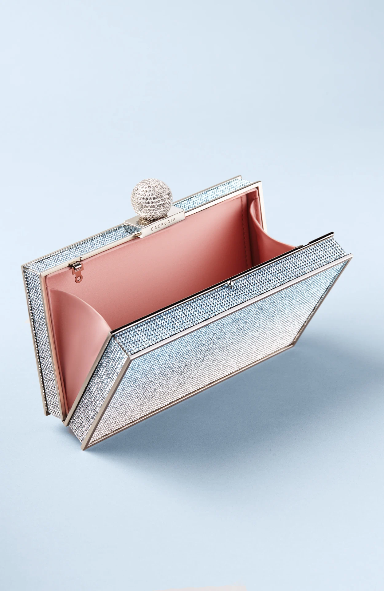Crystal Clutch — Open Blue